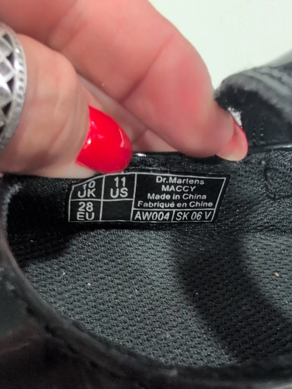 Dr. Martens Black Patent Mary Jane Kids Shoes